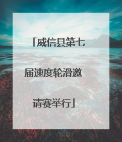 威信县第七届速度轮滑邀请赛举行
