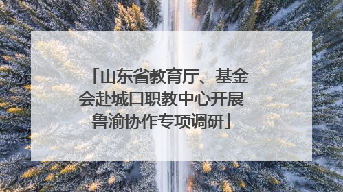 山东省教育厅、基金会赴城口职教中心开展鲁渝协作专项调研
