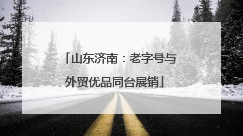 山东济南：老字号与外贸优品同台展销
