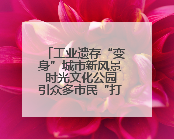 工业遗存“变身”城市新风景 时光文化公园引众多市民“打卡”