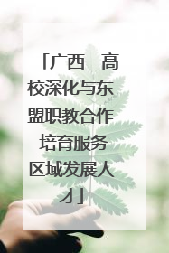 广西一高校深化与东盟职教合作 培育服务区域发展人才