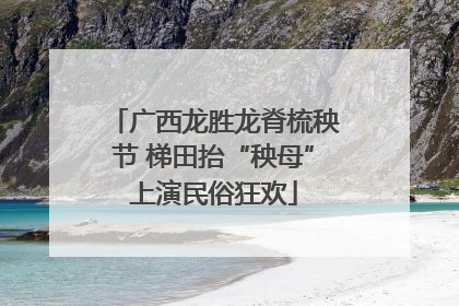 广西龙胜龙脊梳秧节 梯田抬“秧母”上演民俗狂欢