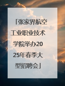 张家界航空工业职业技术学院举办2025年春季大型招聘会