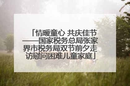 情暖童心 共庆佳节——国家税务总局张家界市税务局双节前夕走访慰问困难儿童家庭