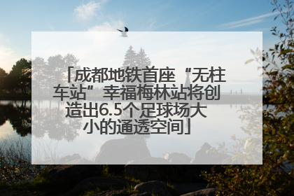 成都地铁首座“无柱车站”幸福梅林站将创造出6.5个足球场大小的通透空间