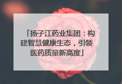 扬子江药业集团：构建智慧健康生态，引领医药质量新高度