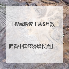 权威解读丨从5月数据看中国经济增长点