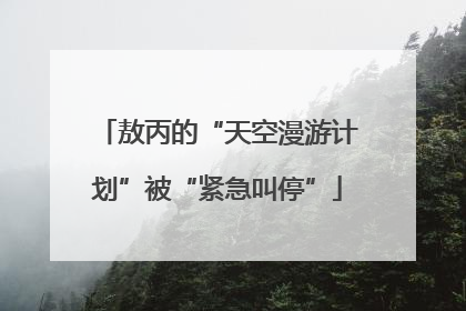 敖丙的“天空漫游计划”被“紧急叫停”