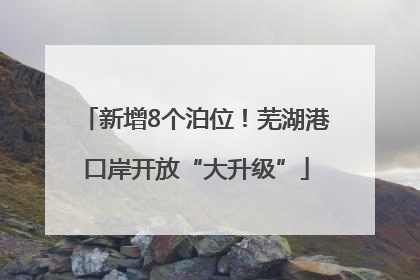 新增8个泊位！芜湖港口岸开放“大升级”
