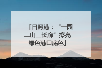 日照港：“一园二山三长廊”擦亮绿色港口底色