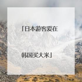 日本游客爱在韩国买大米