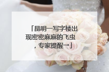 昆明一写字楼出现密密麻麻的飞虫，专家提醒→