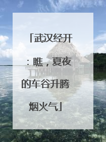 武汉经开：瞧，夏夜的车谷升腾烟火气