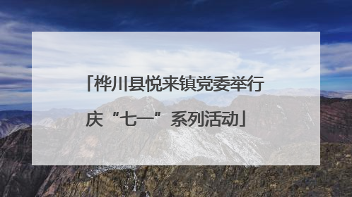 桦川县悦来镇党委举行庆“七一”系列活动