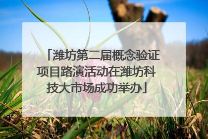 潍坊第二届概念验证项目路演活动在潍坊科技大市场成功举办