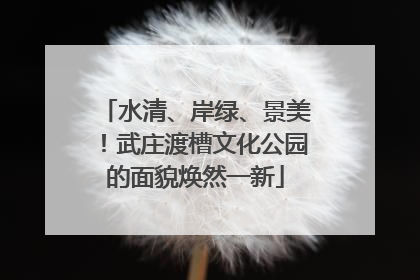 水清、岸绿、景美！武庄渡槽文化公园的面貌焕然一新