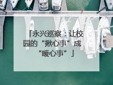 永兴巡察：让校园的“揪心事”成“暖心事”