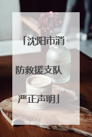 沈阳市消防救援支队严正声明