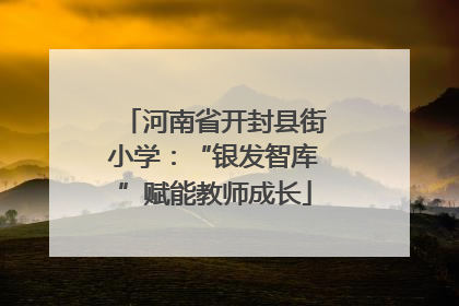 河南省开封县街小学：“银发智库”赋能教师成长