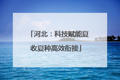 河北：科技赋能夏收夏种高效衔接