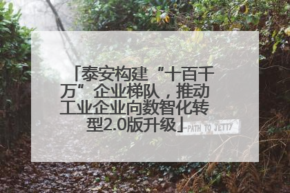 泰安构建“十百千万”企业梯队，推动工业企业向数智化转型2.0版升级
