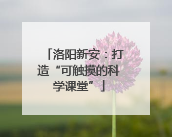 洛阳新安：打造“可触摸的科学课堂”