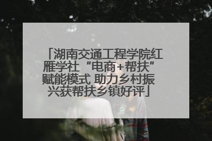 湖南交通工程学院红雁学社“电商+帮扶”赋能模式 助力乡村振兴获帮扶乡镇好评