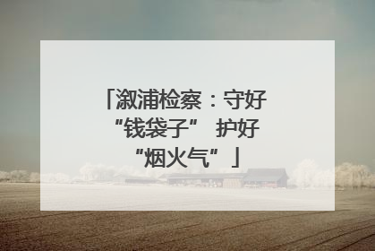 溆浦检察：守好“钱袋子” 护好“烟火气”