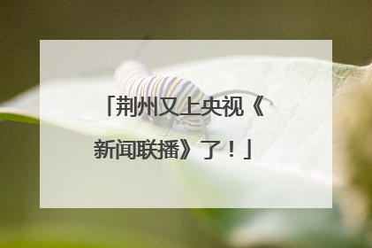 荆州又上央视《新闻联播》了！