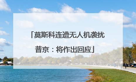 莫斯科连遭无人机袭扰 普京：将作出回应