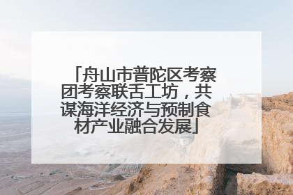 舟山市普陀区考察团考察联舌工坊，共谋海洋经济与预制食材产业融合发展