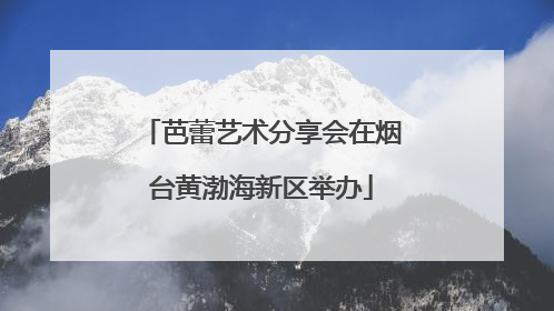 芭蕾艺术分享会在烟台黄渤海新区举办