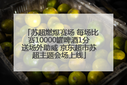 苏超燃爆赛场 每场比赛10000罐啤酒1分送场外助威 京东超市苏超主题会场上线
