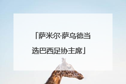 萨米尔·萨乌德当选巴西足协主席
