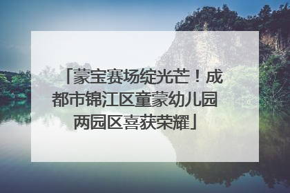 蒙宝赛场绽光芒！成都市锦江区童蒙幼儿园两园区喜获荣耀
