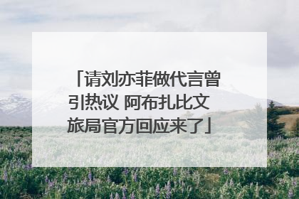 请刘亦菲做代言曾引热议 阿布扎比文旅局官方回应来了