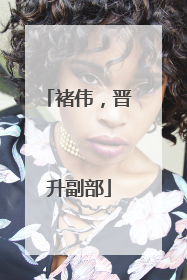 褚伟，晋升副部