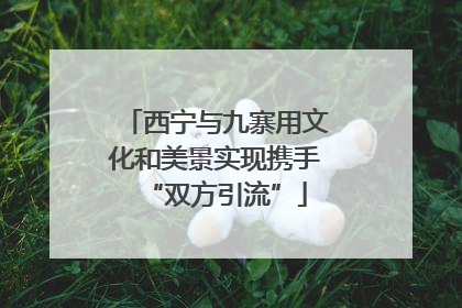 西宁与九寨用文化和美景实现携手“双方引流”