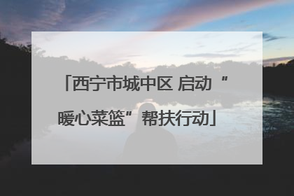 西宁市城中区 启动“暖心菜篮”帮扶行动