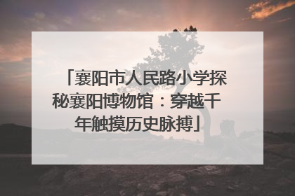襄阳市人民路小学探秘襄阳博物馆：穿越千年触摸历史脉搏