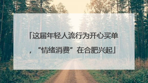 这届年轻人流行为开心买单，“情绪消费”在合肥兴起