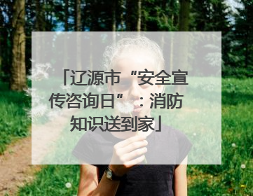 辽源市“安全宣传咨询日”：消防知识送到家