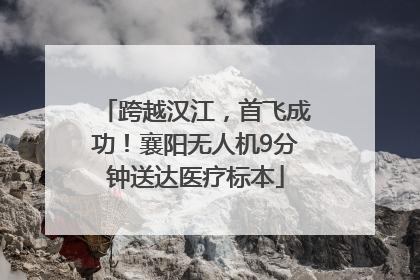 跨越汉江，首飞成功！襄阳无人机9分钟送达医疗标本