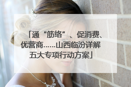 通“筋络”、促消费、优营商……山西临汾详解五大专项行动方案