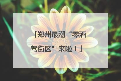 郑州最潮“零酒驾街区”来啦！