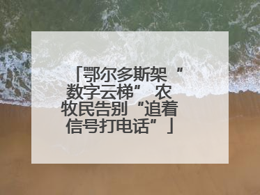 鄂尔多斯架“数字云梯” 农牧民告别“追着信号打电话”