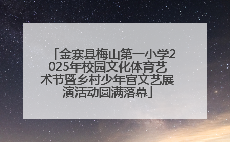 金寨县梅山第一小学2025年校园文化体育艺术节暨乡村少年宫文艺展演活动圆满落幕