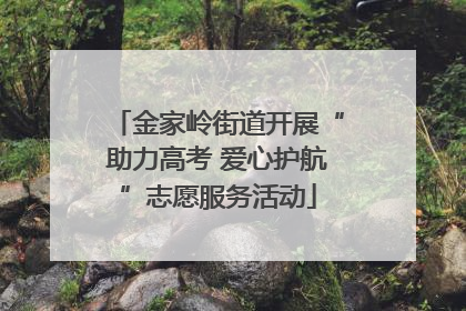 金家岭街道开展“助力高考 爱心护航”志愿服务活动