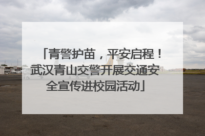 青警护苗，平安启程！武汉青山交警开展交通安全宣传进校园活动