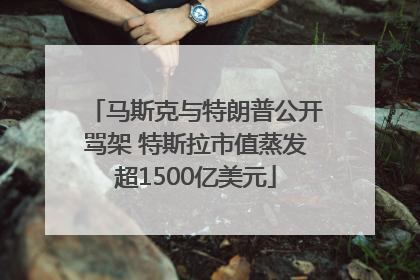 马斯克与特朗普公开骂架 特斯拉市值蒸发超1500亿美元